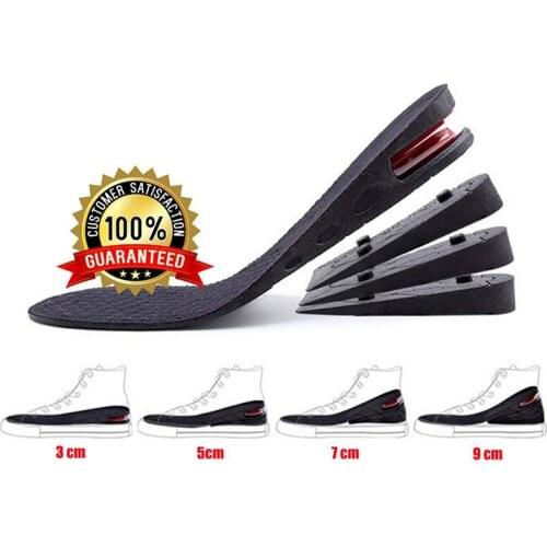 Height Increase Insole 3-Layer Air up Shoe Lifts Elevator Shoes Insole -6 cm (2.4inches) Heels Lift Inserts for Men and Women