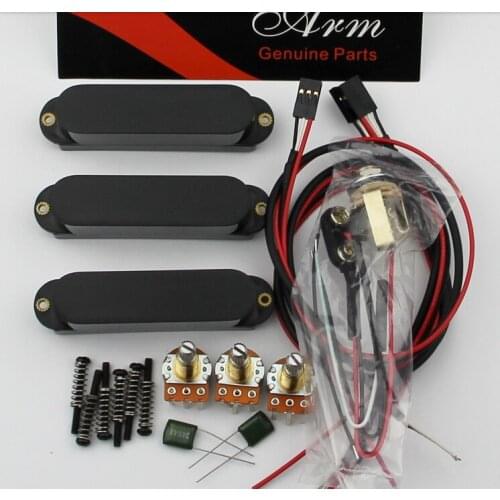 Three black alone alone SMD35ACT Korea Artec active pickups OEM electric guitar