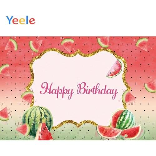 Watermelon Newborn Baby Shower Custom Birthday Party Backdrop Vinyl Photography Background Photo Studio Photophone Photozone