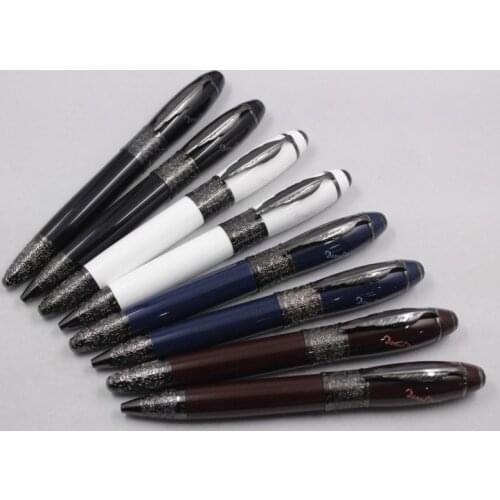 2021High Quality mon Metal Balck Daniel Defoe Maple Clip Rollerball Pen Special Fountain blanc ink Pens