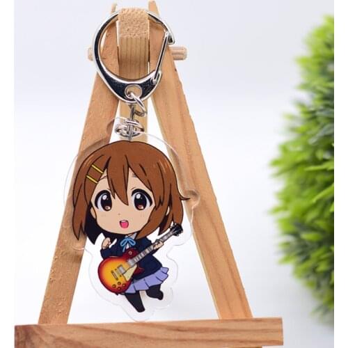 WL0914 K-ON! Keychain Acrylic Cartoon Keyring Accessories