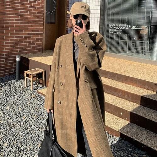 Женские пальто в клетку Yipn. igacoyou China At AliExpress