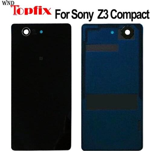 Back glass For Sony Xperia Z3 Compact Battery Cover Housing Case For Sony Z3 Mini Back Battery Cover Door Battery Case D5803