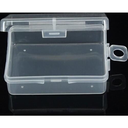 1Pc Clear Plastic Transparent Storage Box convenient Practical Debris Collect Container Case with Lid Transparent storage box