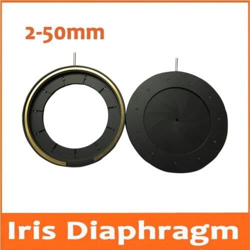 100pcs 2-50mm Light Regulator Zoom Iris Diaphragm Aperture Condenser with 11 Blades for Digital Camera Microscope Adapter
