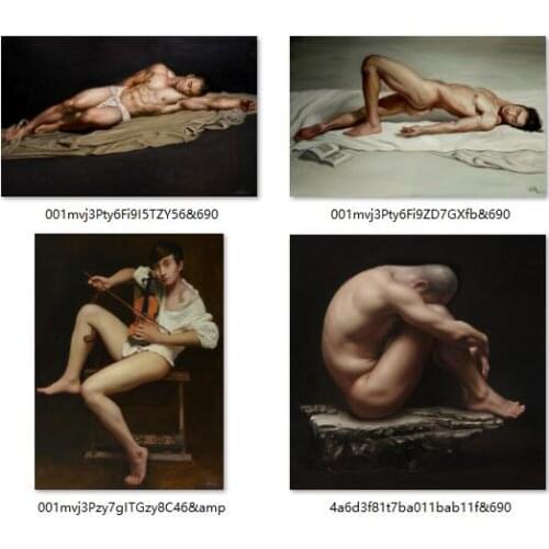 4pcs--Special offer # MAN HOME CLUB BAR TOP ART painting -- MALE MAN ART PRINT ART ON CANVAS -FREE SHIPPING COST