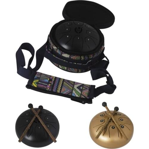 5.5 Inch Steel Tongue Drum Handpan & Mallets & Bag for Children Adults Percussion Instrument