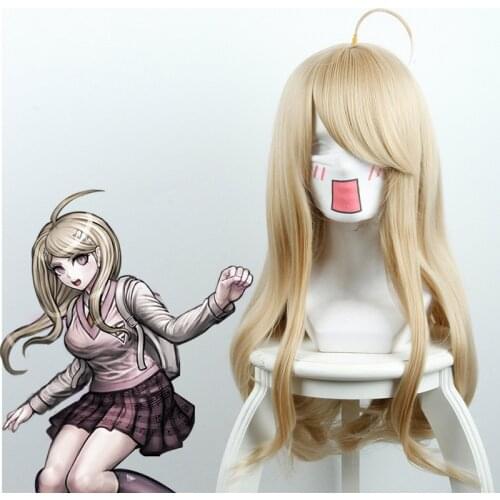 Anime Danganronpa V3 Kaede Akamatsu Wigs Heat Resistant Sythentic Hair Cosplay Wig Cosplay Costume Dangan Ronpa Heat