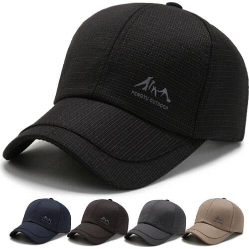 Autumn Mens Winter Warm Baseball Cap Hat Dad Hat for Women Men Winter Wide Brim Warm Snapback Hat