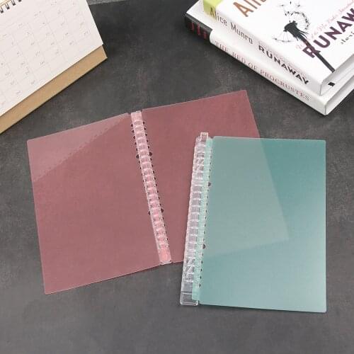 New A5/B5 Loose-leaf Cover Notebook Paging Separator Ring Binder File Folder Refillable Notepad Fashion Stationery Supplies