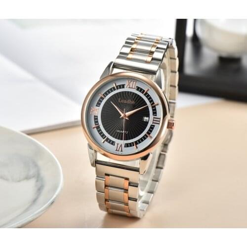 Fashion Womens Watches Stainless Steel Strap Butterfly buckle Quartz Watch Calendar Function relogio feminino moda mujer