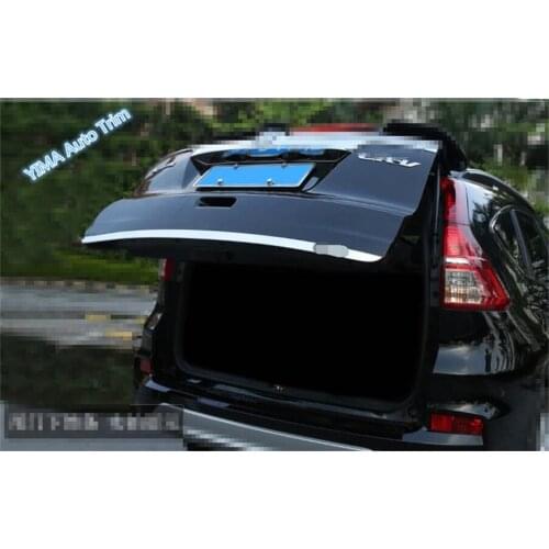 For Honda CRV CR-V 2013 - 2016 Stainless Steel Rear Door Bottom Trunk Lid Tailgate Decoration Cover Trim 1 pcs
