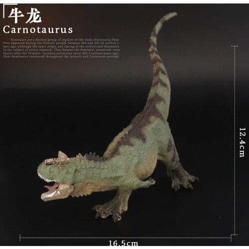 Prehistoric Jurassic Dinosaurs World Carnotaurus Big Size Animals Model Action Figures PVC High Quality Toy For Kids Gift
