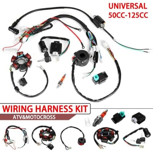 Electrics Wiring Harness CDI Wire Harness Stator Assembly Wiring 6 Coil Suitable For Motorcycle ATV 50cc 70cc 90cc 110cc 125cc