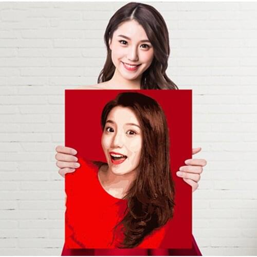 Painting By Numbers Photo Custom DIY Oil Painting By Number Picture Drawing Canvas Portrait Family Children Pets Photo