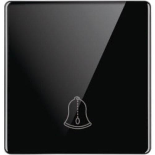 Kamanni Push Button Switch Doorbell Switch Wire Drawing Panel Black/Champagne/Golden/Silver/Wood 6 Colors Available