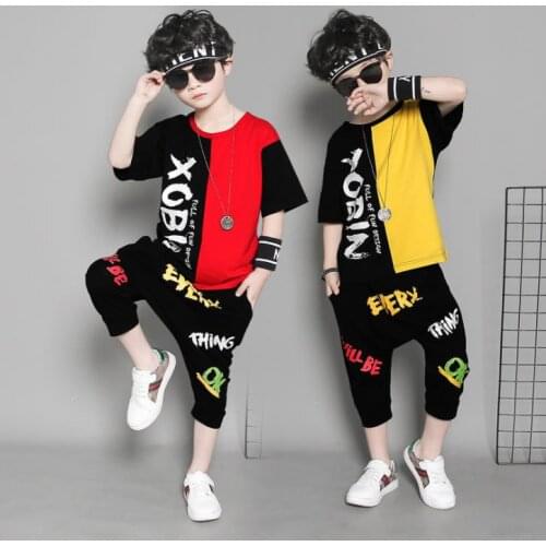 2019 Kids Clothing Set Summer Boys Fashion Clothes 3 4 6 7 8 9 10 12 14 Years Short Sleeve Cotton Children Clothing Sets For Boy
