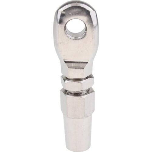 MagiDeal 2x Stainless Steel Marine Swageless Eye Terminal For 10mm Wire Rope