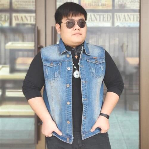 Vest Men Gilet Homme Chaleco Hombre Denim Sleeveless Jacket Outdoor Jeans Vests Plus Size 5XL 6XL 7XL 8XL Mens Mont Erkek parka