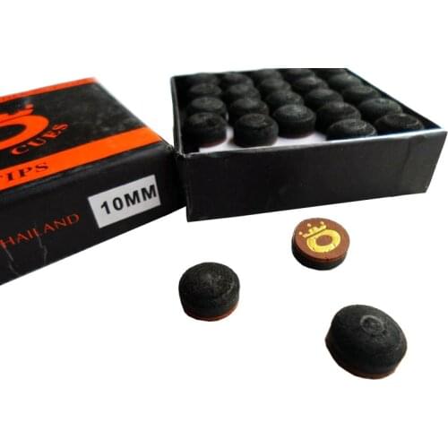 Free shipping 10pcs/lot 10mm 11mm Omin snooker tips brown with black high quality Pool cue tips billiard snooker cue accessories