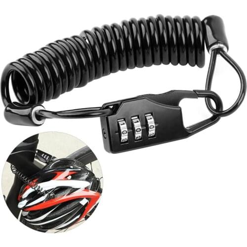 Portable Bike Motorcycle Helmet Anti-theft 4 Digit Combination Password Padlock Motorcycle Accessories Zinc Alloy Material