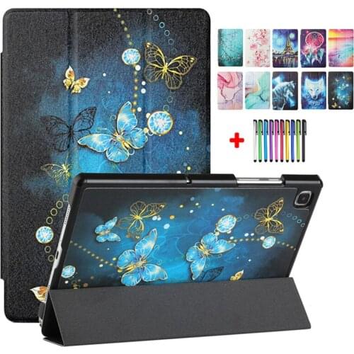 Tri Folding Tablet For Lenovo Tab M8 Case TB-8705 TB-8505 Funda For Lenovo Tab M8 HD M8 FHD Cover 8.0 inch TB-8505X F Caqa + Pen