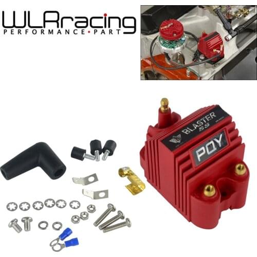 WLR- PQY Universal Blaster SS 12V Coil High Output External Male E-Core Ignition Coil With Accessories Square Epoxy WLR-EIC00-K