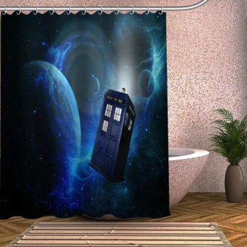 Doctor Who Shower Curtain Eco-friendly Modern Fabric polyester Custom Bath Curtains Home Decor Curtains