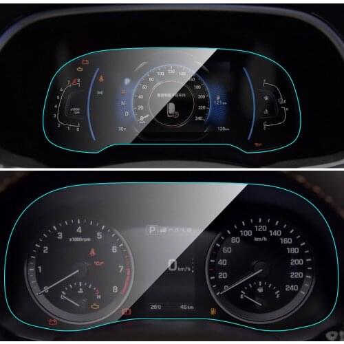 Car Instrument Panel Screen Protector for Hyundai Tucson 2015-19 Interior Dashboard Membrane Protective TPU Film Car Accessories