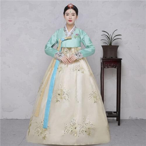 219 Fahion Hanbok Dress Korean Traditional Hanbok Korean National Costumes Woman Hanbok Party Dress Cosplay Gift