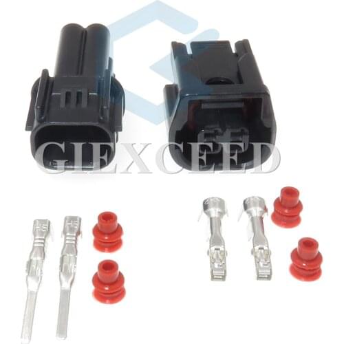 2 Pin 6181-6851 6189-7408 LED Light Conenctor Fog Lamp Cable Female Male Waterproof Plug For Honda