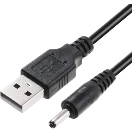 3FT/1M USB A to DC 3.5 mm/1.35 mm 5 Volt DC Barrel Jack Power Cable