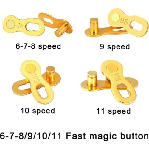 6/7/8/9/10/11/12 Speed Bicycle Chain Link Connector Joints Magic Buttons Speed Quick Master Links Chain Bike Accessories