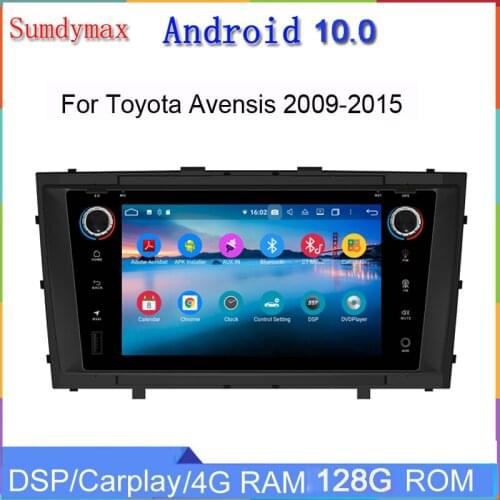 7" 2 din android 9.0 car dvd player for Avensis 2009-2015 car radio autoradio wifi gps navigation 8core TDA 7851 4G+64GB