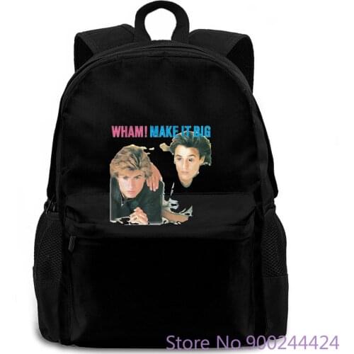 WHAM MAKE IT BIG WHITE adult Anime women men backpack laptop travel school adult student
