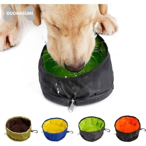 Pet dog bowl portable foldable waterproof bowl for outdoor travel pet food bowl pet bowl dog feeder dog bowls