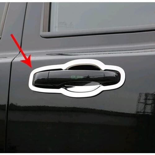 For Jeep Grand Cherokee 2011 2012 2013 2014 2015 Chrome Door Outside Handle Bowls Trim ABS Chrome 8pcs