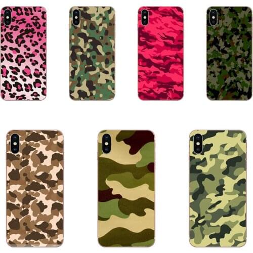 For Samsung Galaxy A10 A20 A30 30S A40 A50 A50S A60 A70 A70S A80 A20E A51 A71 A9 2018 Ultra Thin Fashion Army Camo Camouflage