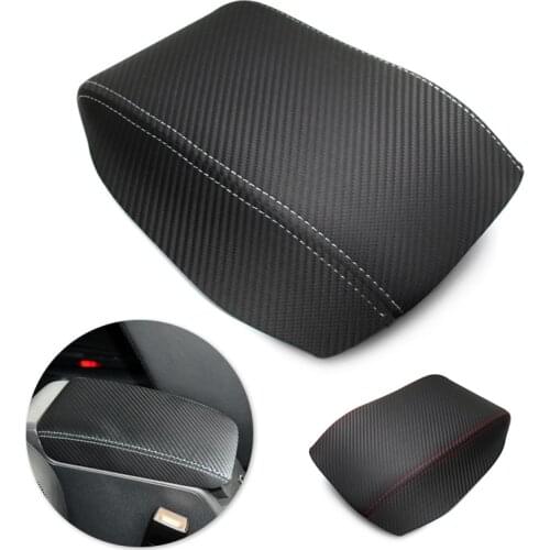 For VW Golf 6 MK6 2010 2011 2012 2013 Car Accessories Interior Center Armrest Box Cover Carbon Style Micro Leather Sticker Decor