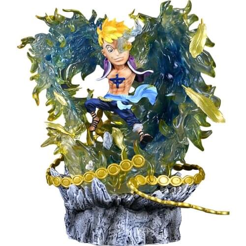 One Piece Anime Model GK Whitebeard Pirates Marco The Phoenix Action Figure Figma Statue Collection Toy Desktop Decoration