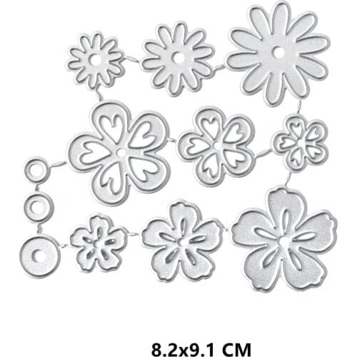 2021 Petal Metal Cutting Dies DIY Scrapbooking Paper Photo Album Crafts Knife Mould Cards Embossing Mold Stencils for Decor