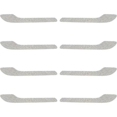Fashionable 4 Pieces/Set Automobile Door Handle Sticker for T-esla Model 3Y Car Interior Ornament Accessories Gift Men A5KD
