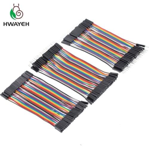 40PIN Dupont Line 10CM 20CM 30CM Male to Male + Female to Male and Female to Female Jumper Wire Dupont Cable for arduino DIY KIT