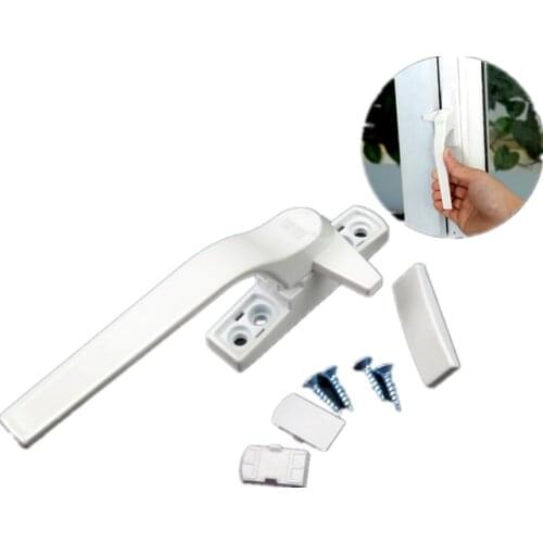 Plastic Steel Window Handle with Lock for Double Glazing Aluminum Alloy Door Handle Window Lock Handle Door Latch for Window