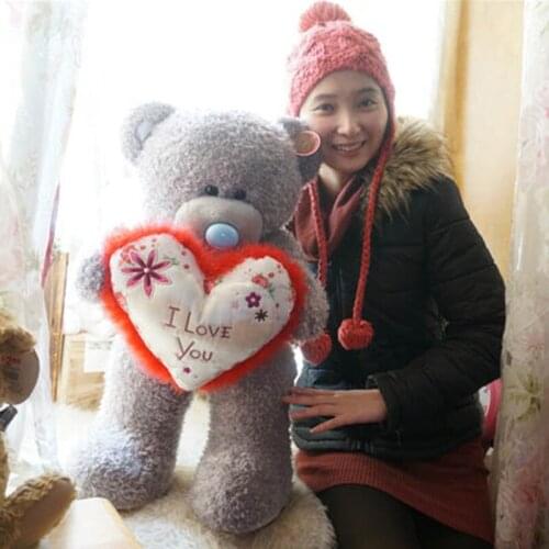 Fancytrader I Love You Teddy Bear Plush Stuffed Brown Bears Doll Birthday Valentines Day Gifts 24inch