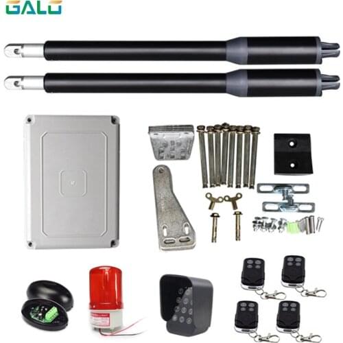 Swing gate actuator Door Opener Gate Opener Home Gate 200kg DC Motor. Signal lamp, photocells included Remote control for gate