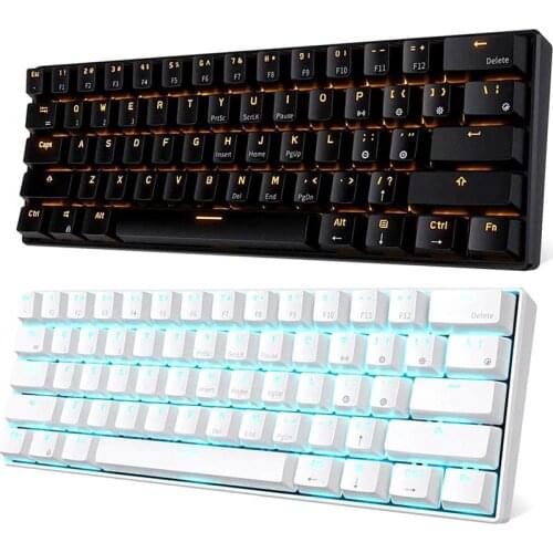RK61 Professional Backlight Keyboard Ergonomic USB Wired Gamer LED Gaming Gamer Mechanical Feeling Keyboard For PC Computer
