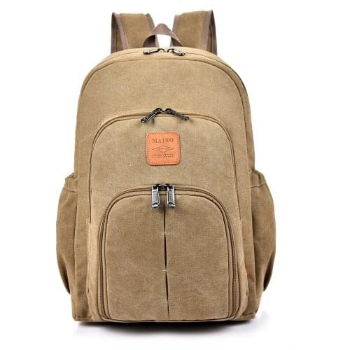 Retro Canvas Bag European and American Fashion Travel Backpack Male Casual Female Outdoor College and Middle School Student Bag