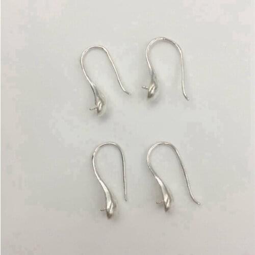 17MM 10pcs/Pack " Fake One Penalty Ten " (Mark S925) 925 Sterling Silver Earring Hooks & Clasps Jewelry Ear Findings