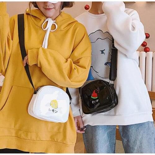 1 piece Avocado Lemon strawberry watermelon Zipper Messenger Bags Crossbody Waterproof Handbags Designer Purse Lady Shoulder Bag